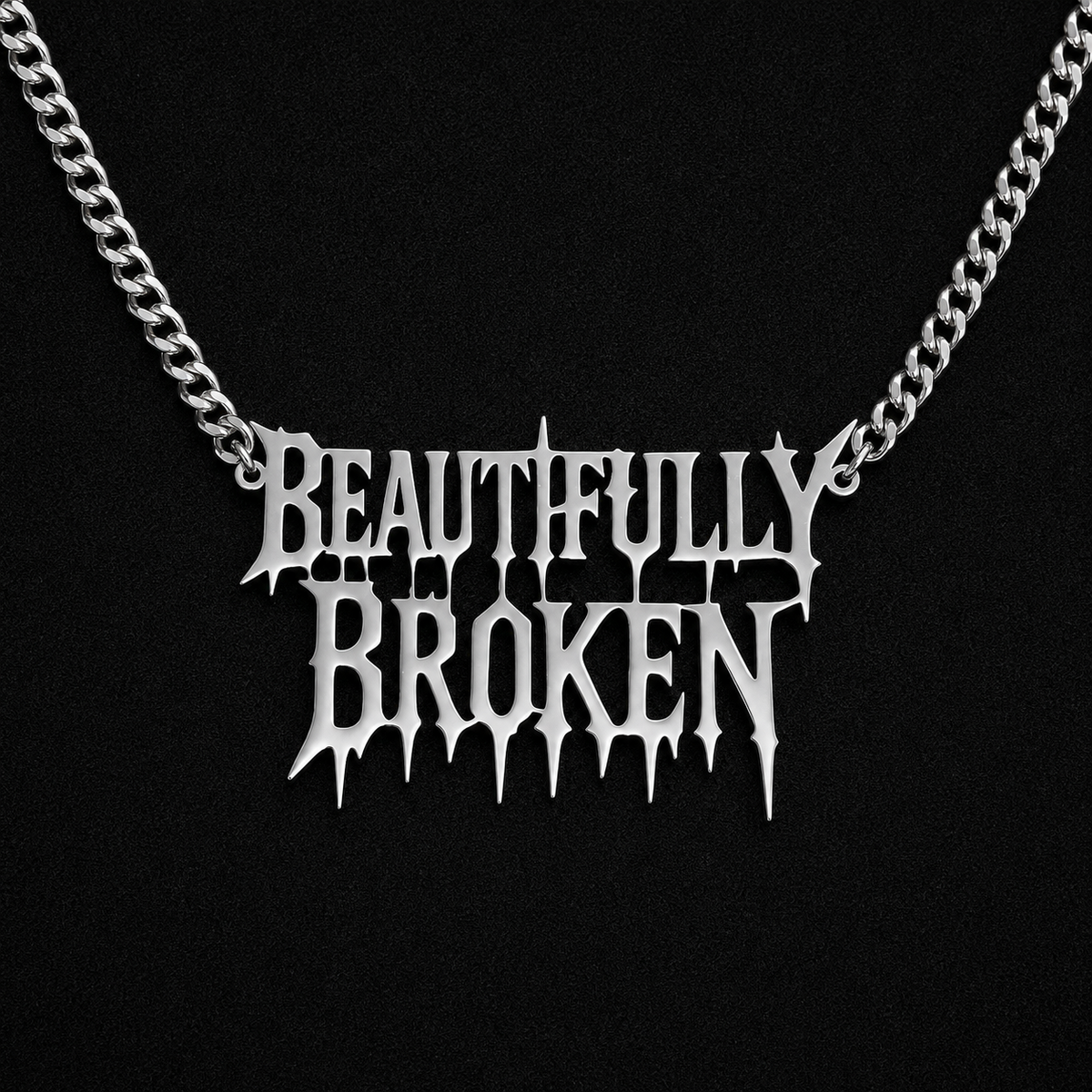 Beautifully Broken Gothic Necklace