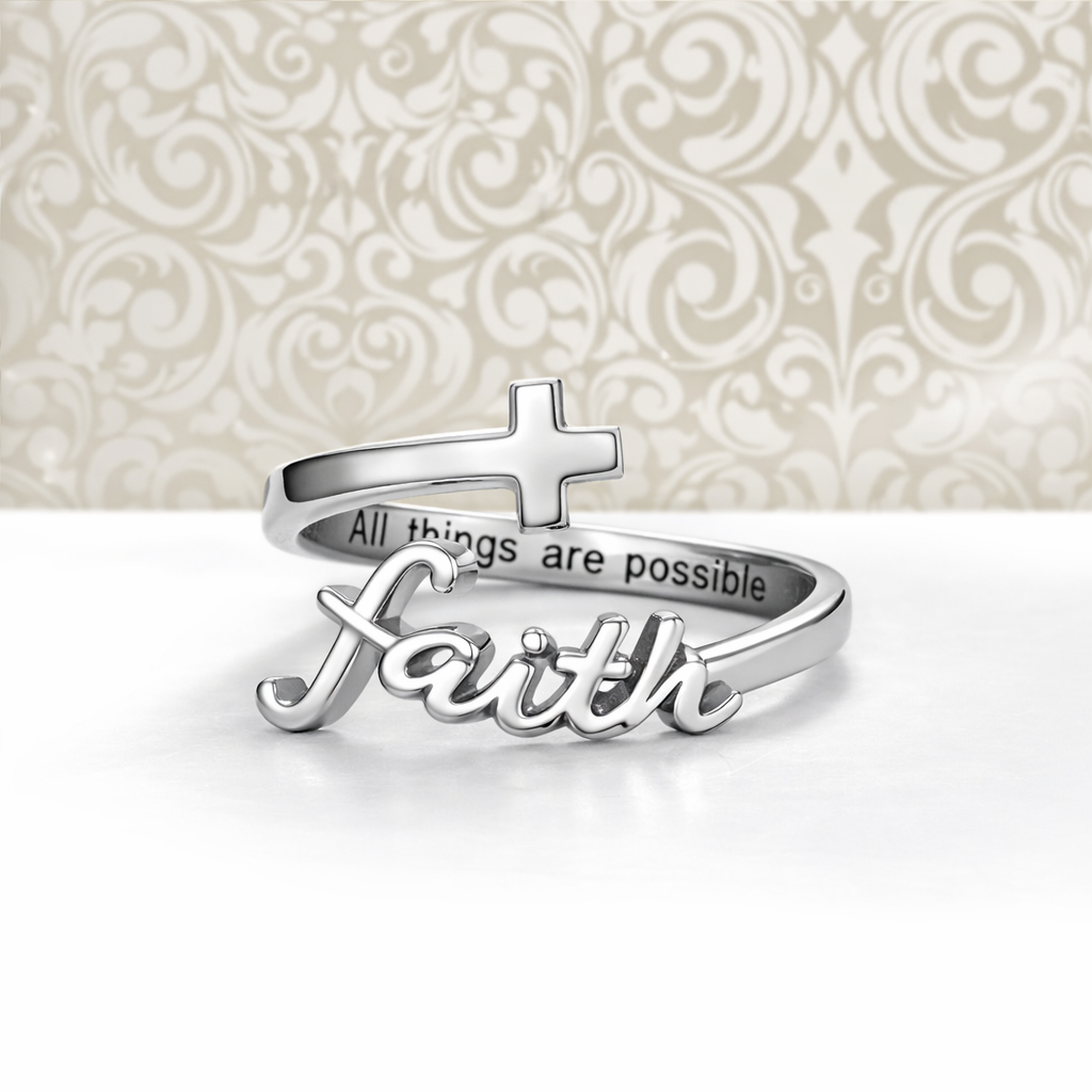 Faith Cross Ring