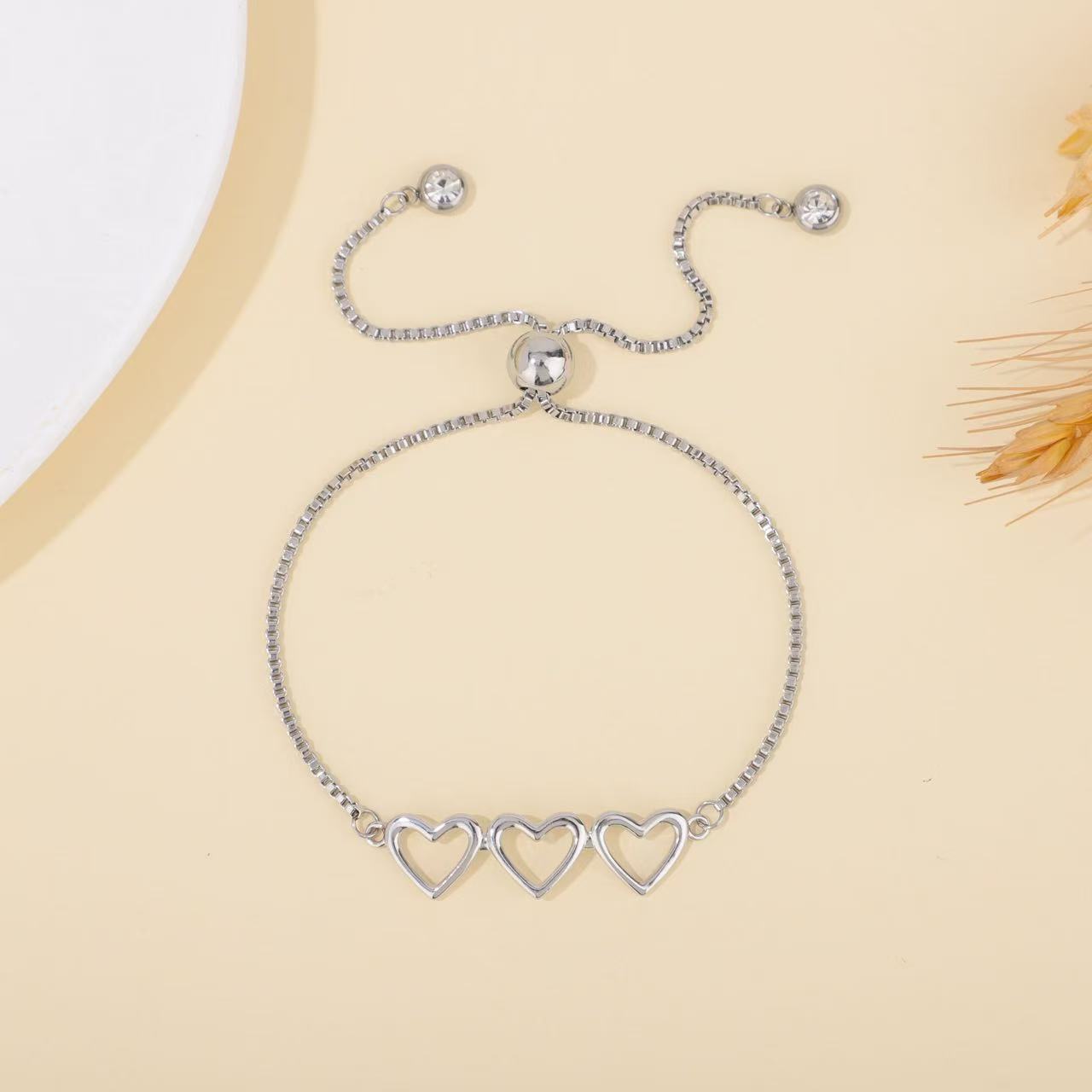 Triple Heart Bracelet