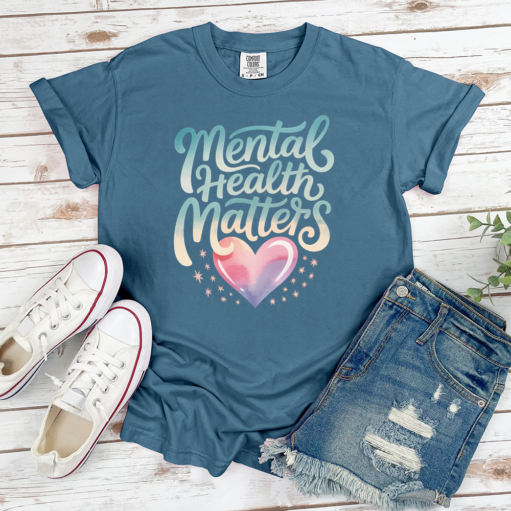 Mental Health Matters Heart Tee