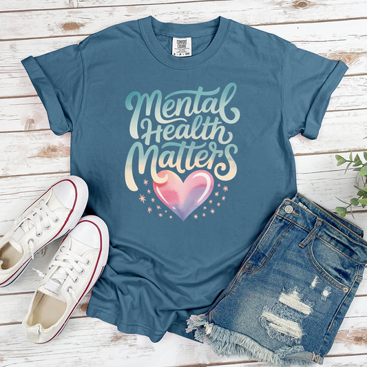 Mental Health Matters Heart Tee