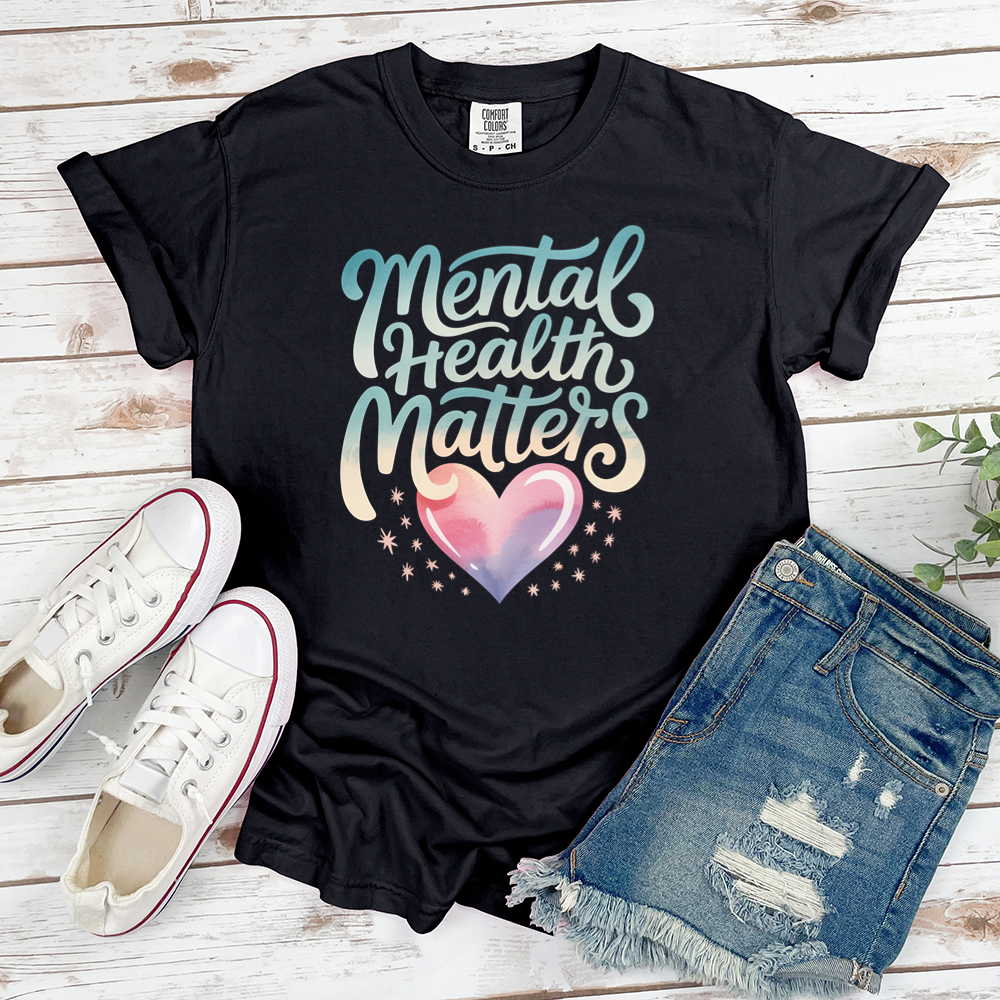 Mental Health Matters Heart Tee