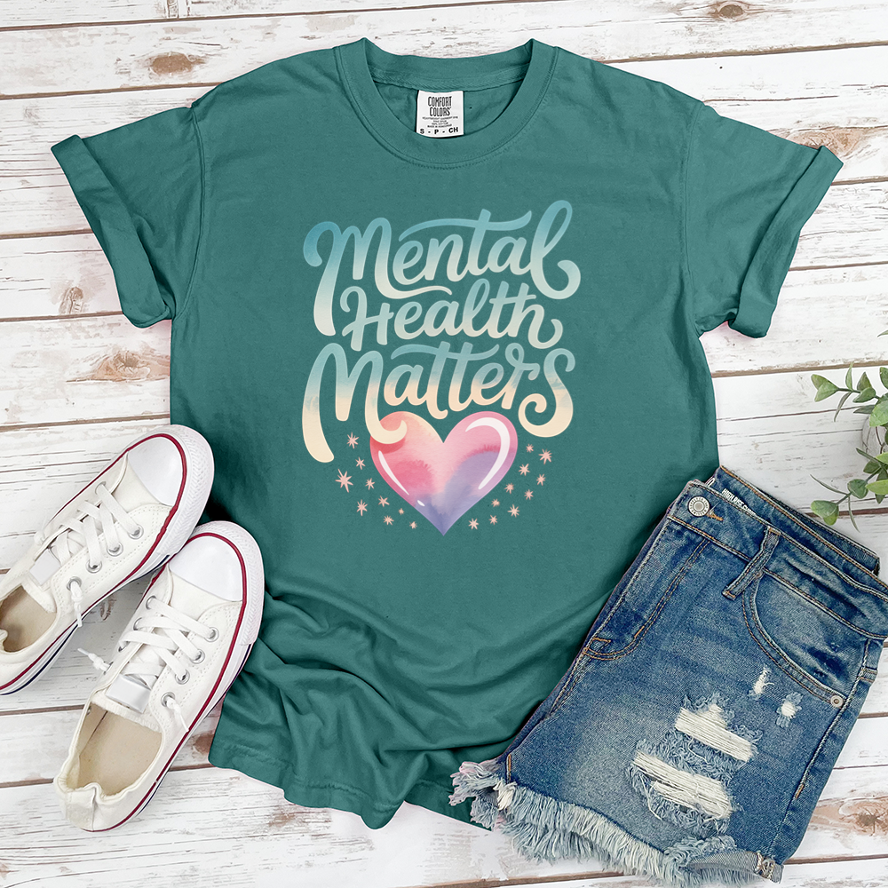 Mental Health Matters Heart Tee