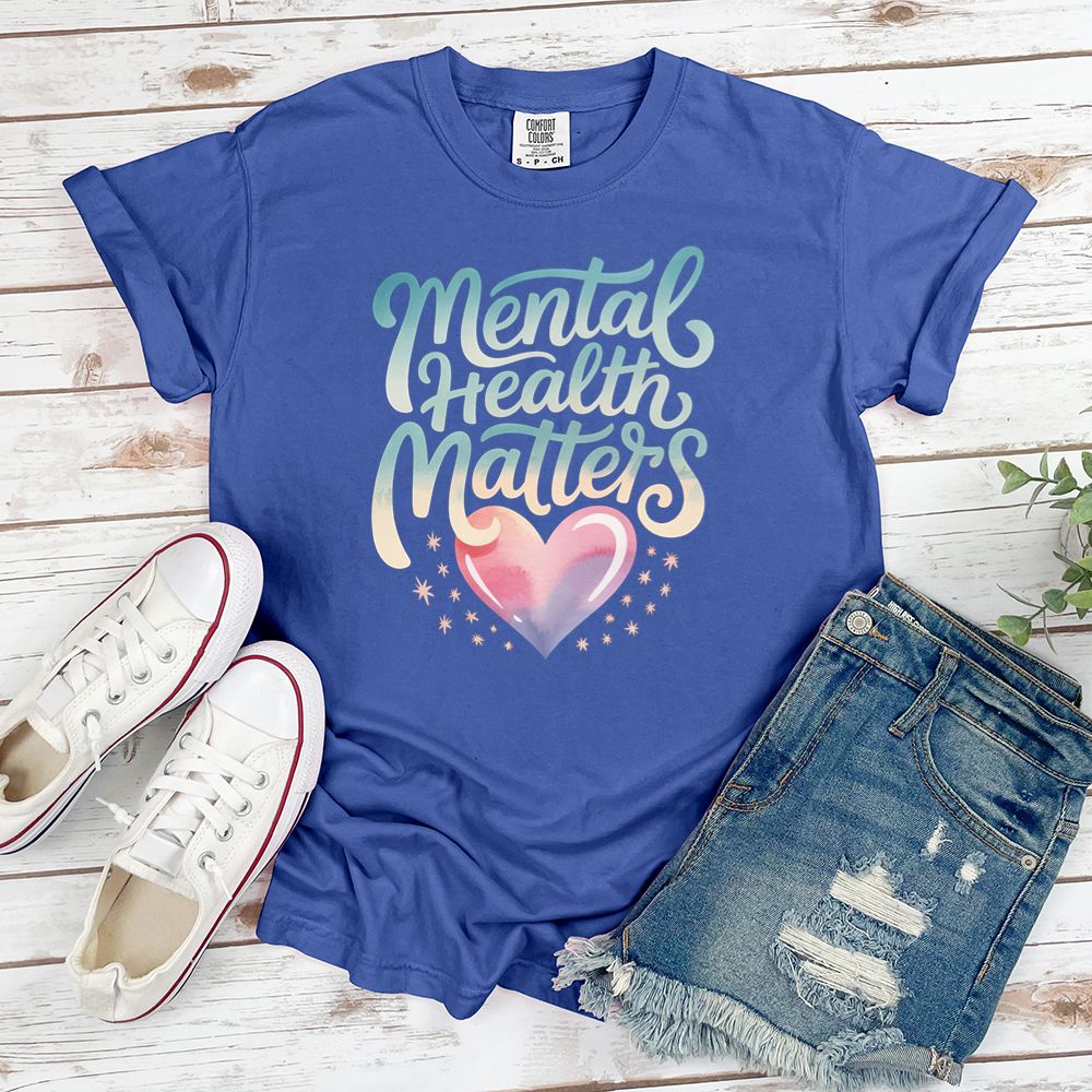 Mental Health Matters Heart Tee
