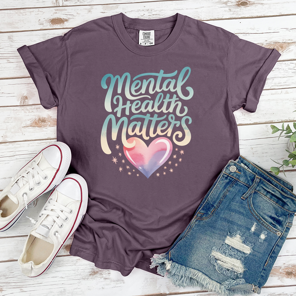 Mental Health Matters Heart Tee
