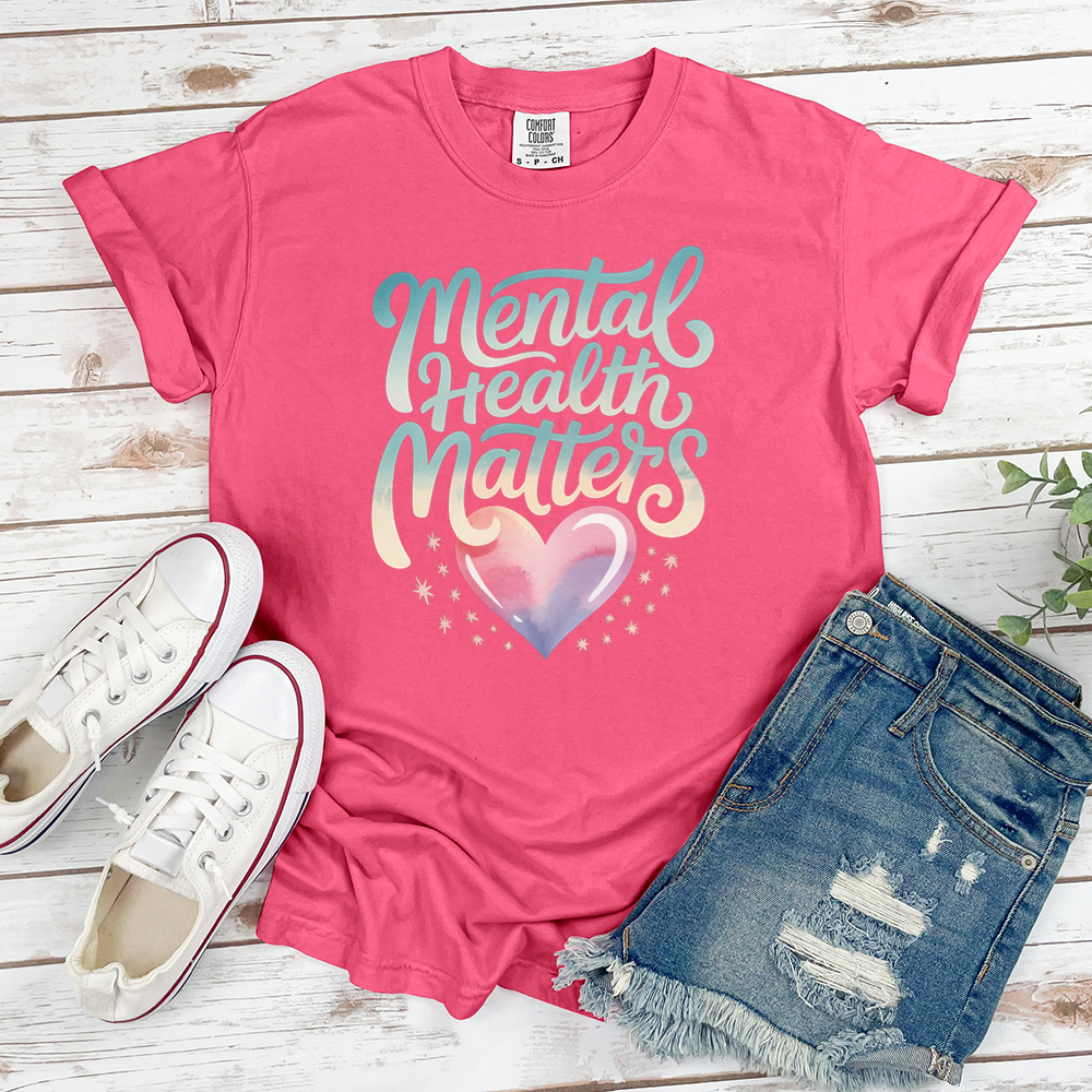 Mental Health Matters Heart Tee