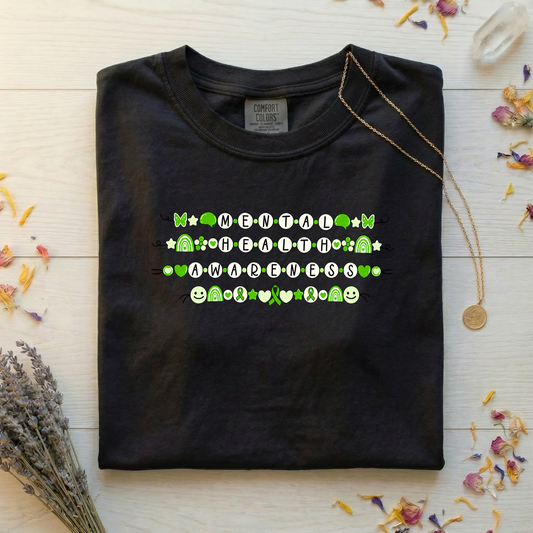 Mental Health Awareness Beads Tee