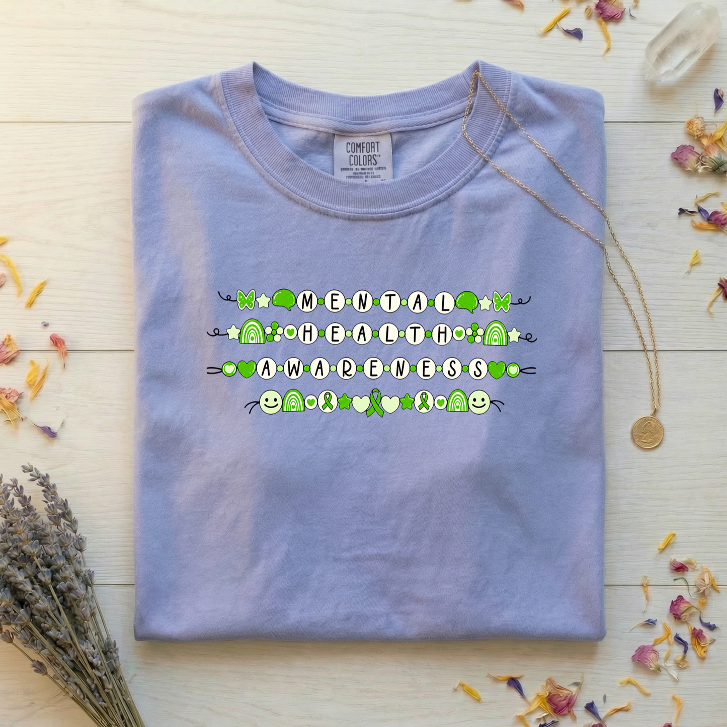 Mental Health Awareness Beads Tee