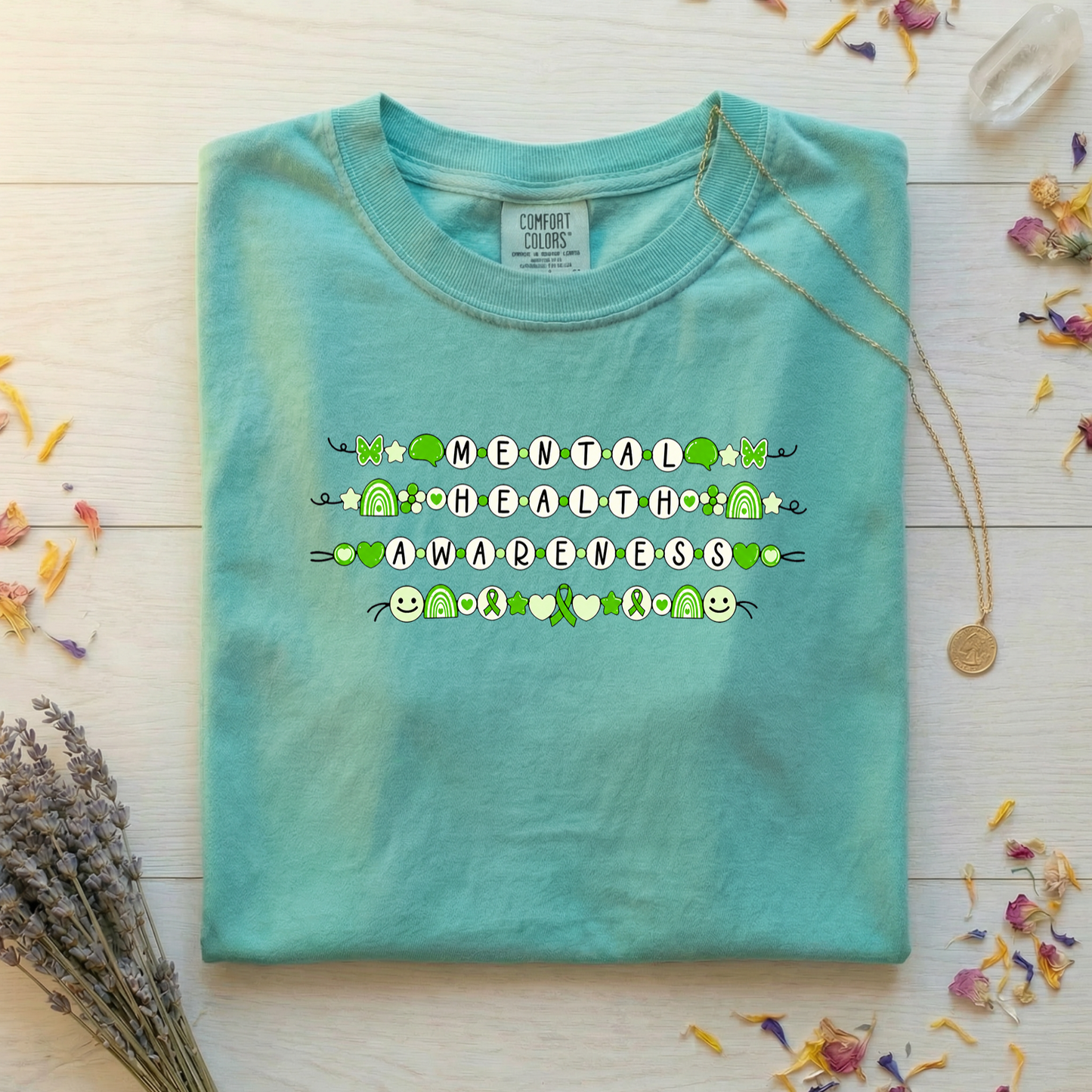 Mental Health Awareness Beads Tee