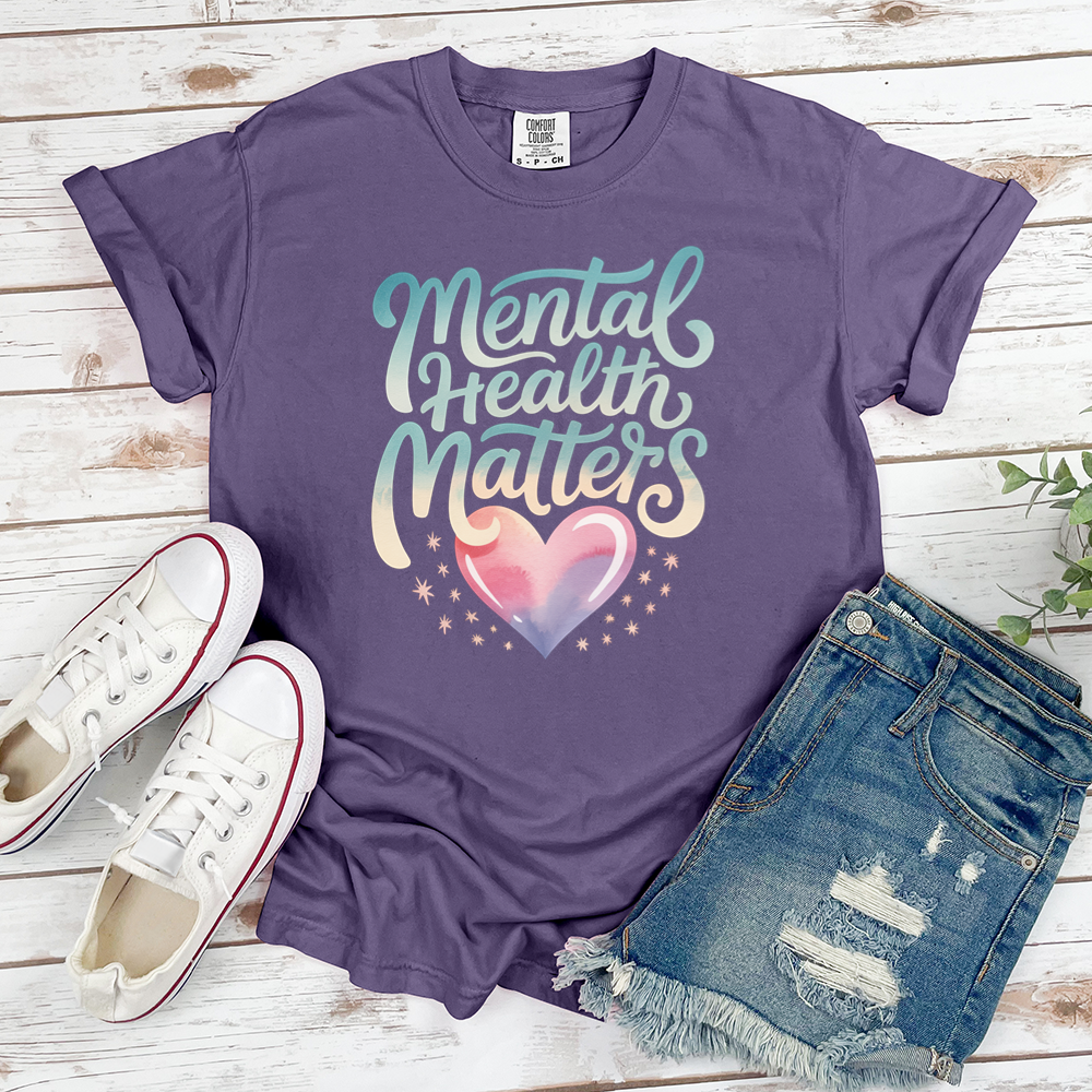 Mental Health Matters Heart Tee