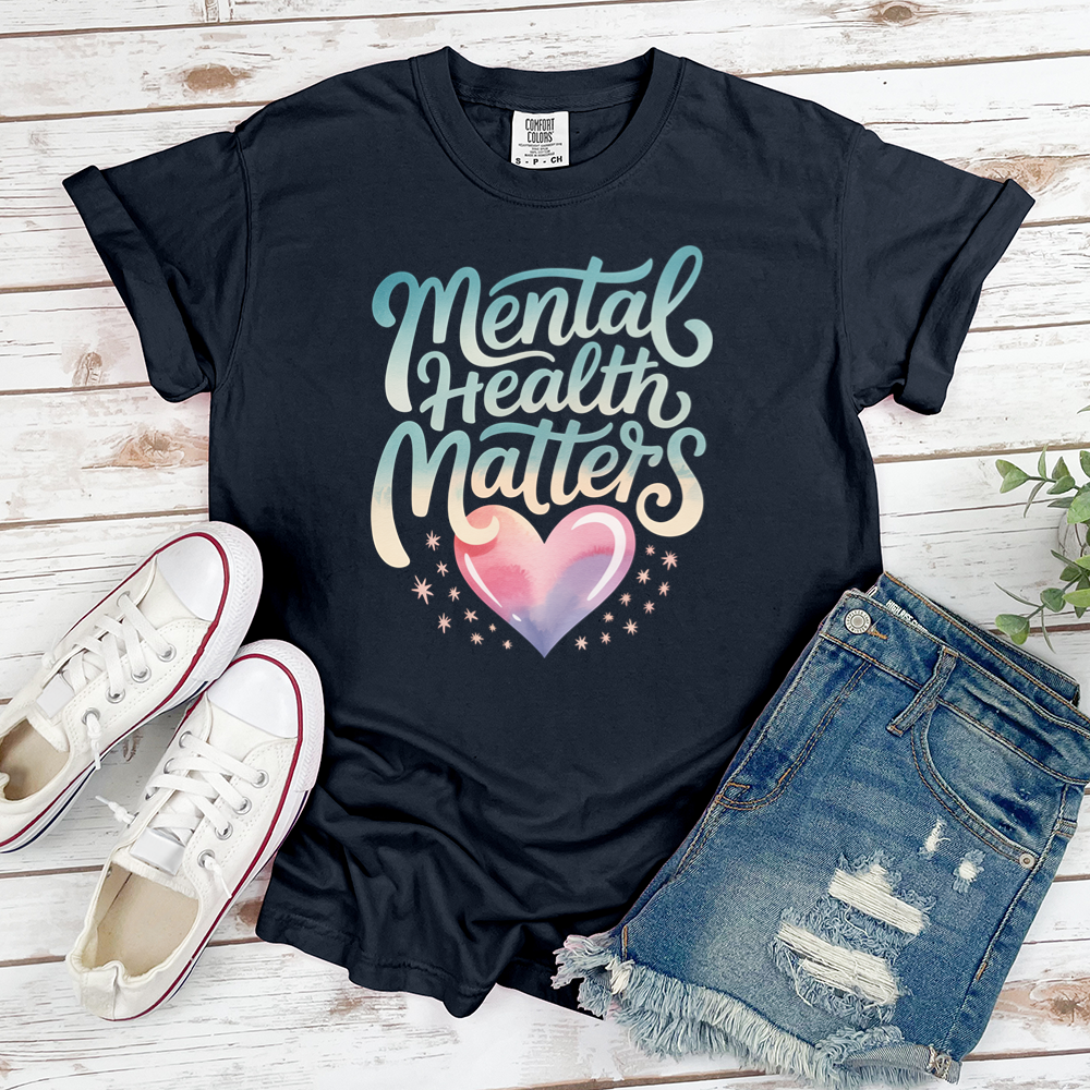 Mental Health Matters Heart Tee