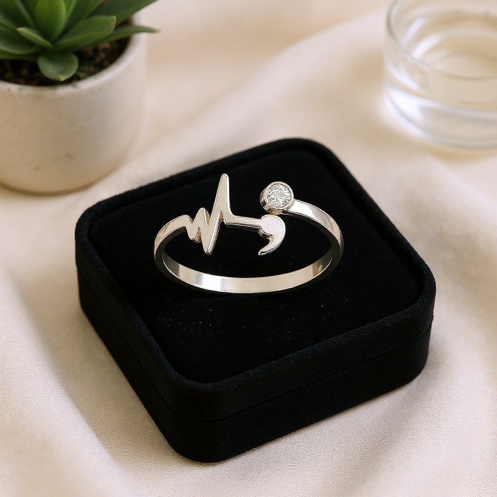 Semicolon Heartbeat Ring