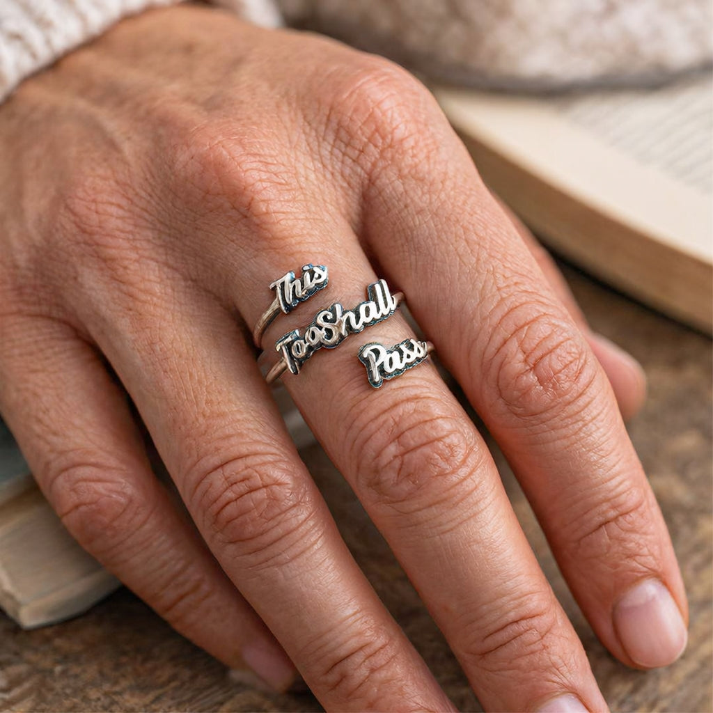 This Too Shall Pass Twist Ring
