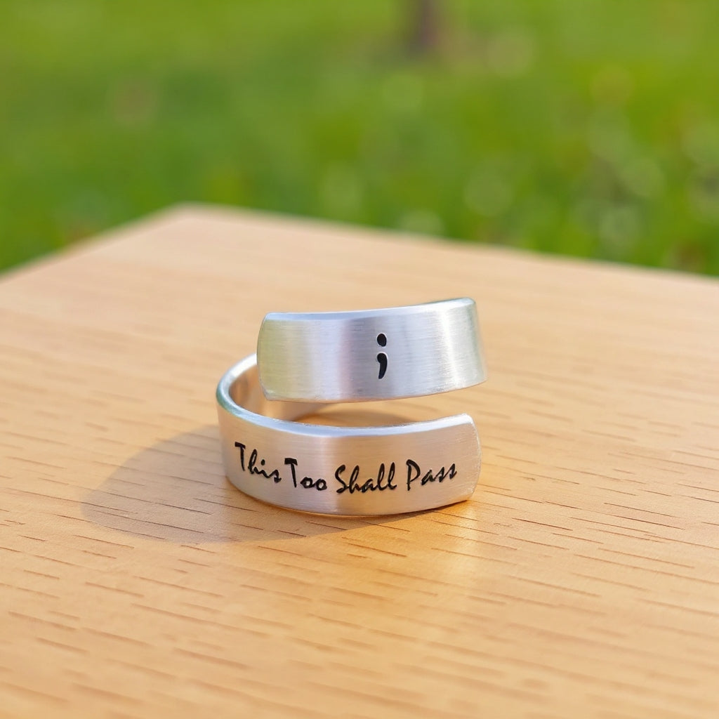 This Too Shall Pass Twist Ring