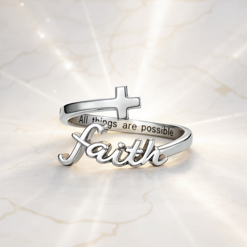 Faith Cross Ring