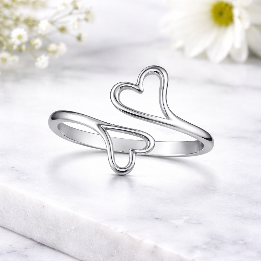 Double Heart Ring