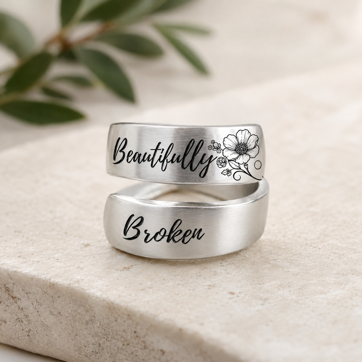 Beautifully Broken Twist Ring