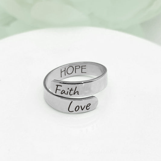 Faith Hope Love Ring