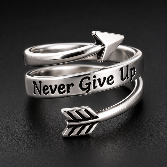 Never Give Up Ring