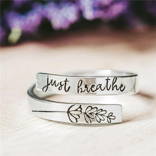 Just Breathe Adjustable Ring