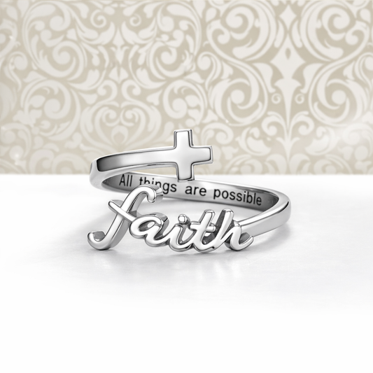 Faith Cross Ring