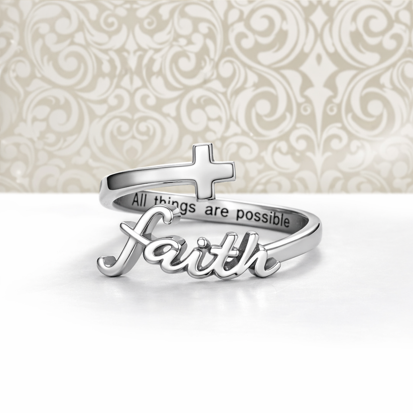 Faith Cross Ring – Awareness Outlet