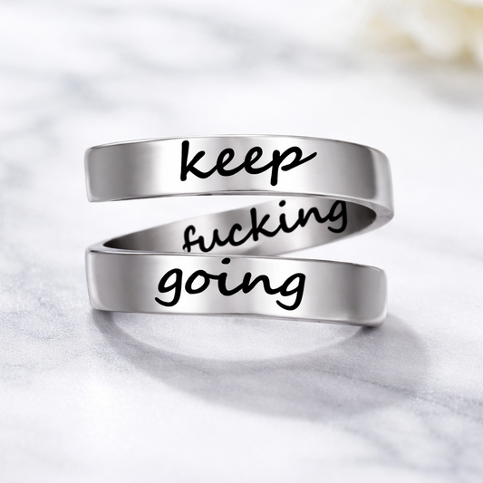 Keep Going Twist Ring - Silver